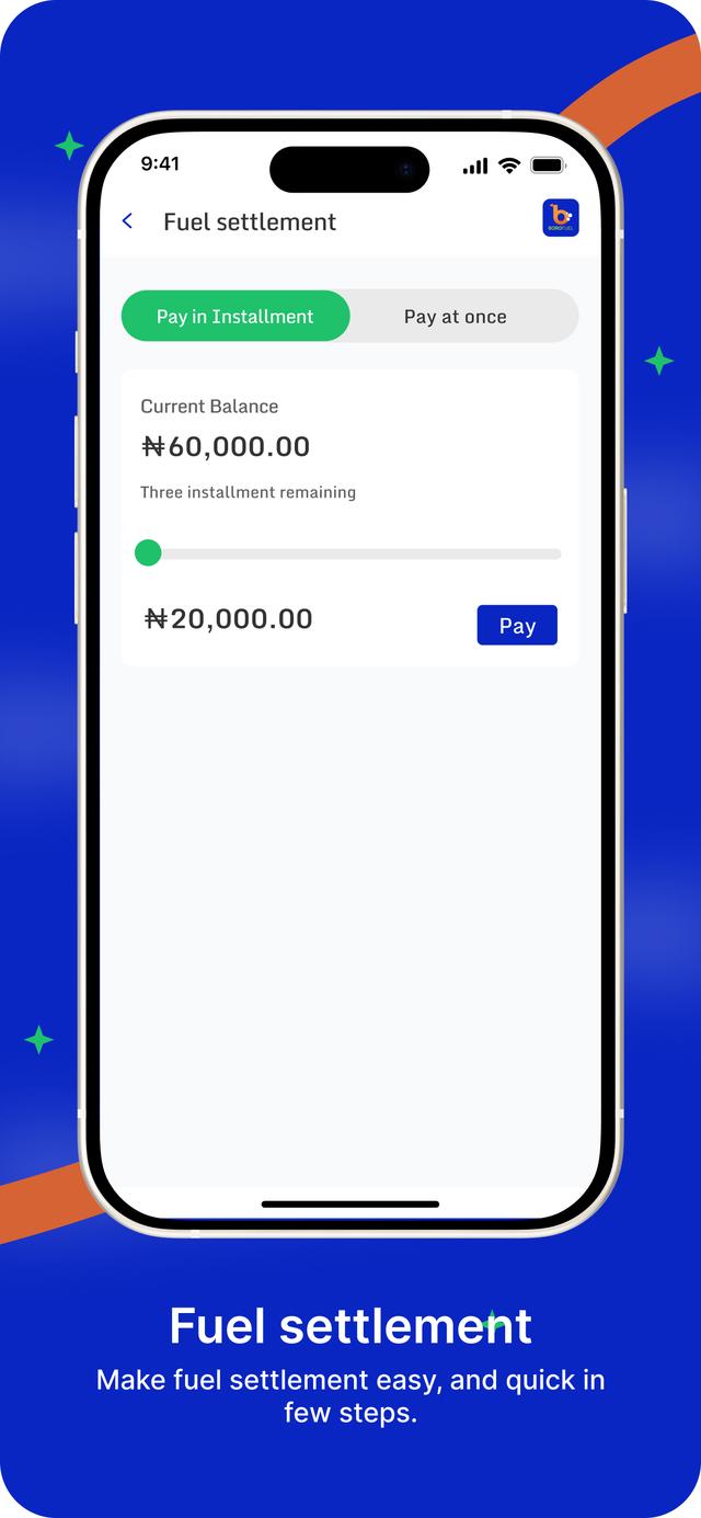 Fuel Settlements - Borofuel App